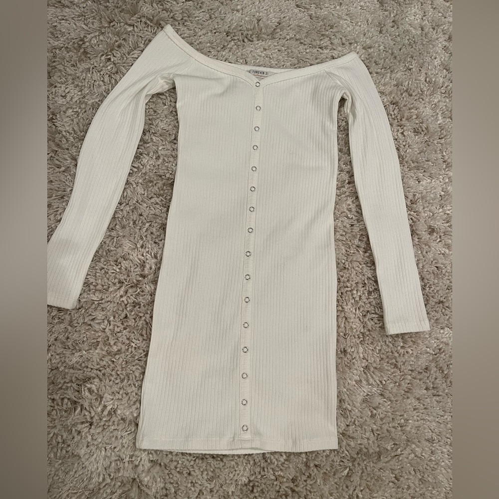 White off the shoulder dress